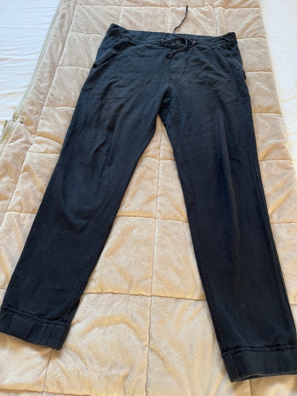 J.crew Men's Black Drawstring Jogger Pants Size M